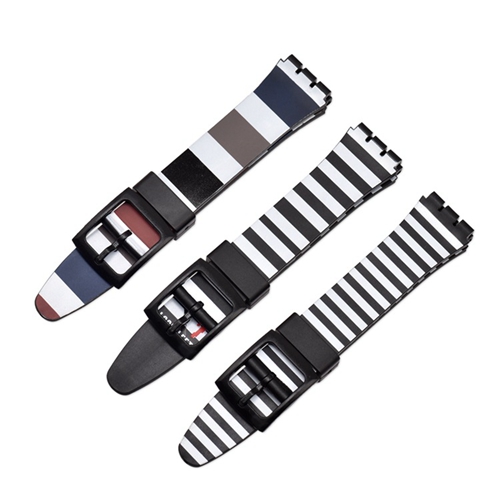 Custom Fit for Swatch Silicone Watch Fork Strap
