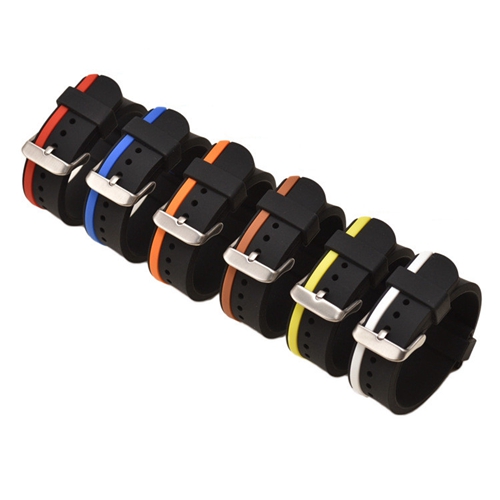 Mens Mixed Color Environment-friendly Silicone Strap