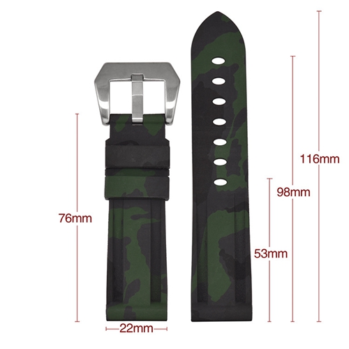 Custom Man Sports Camouflage Color Silicone Strap 