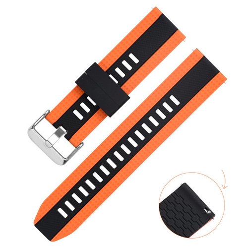 Unisex Fashion Breathable Two-color 20mm Silicone Strap