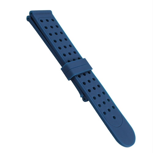 Unisex Porous Band Environment-friendly 22mm Silicone Watchband 