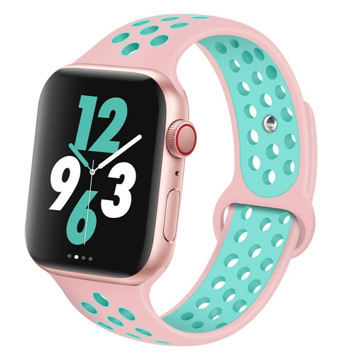 Fit For Apple 6 Double Color Breathable Sports Silicone Strap