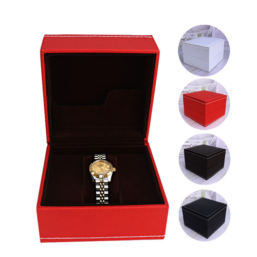 Hot Selling OEM Colorful PU Leather Watch Box Display Packaging BOX