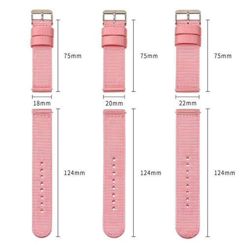 Custom Watch Band Solid-color Nylon Canvas Strap