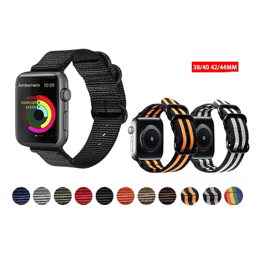 Waterproof Woven single layer Soft Nylon Strap Fit For Apple Watch