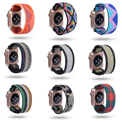 Custom Elasticity Band Printed Nylon Strap Fit For Apple Watch