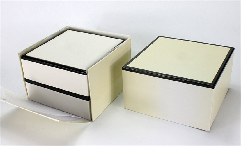 White Wooden Box Custom Logo Light Luxury Jewelry Watch Box