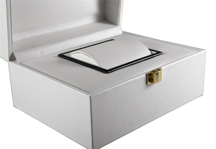Classic White Leather Packaging For Watch Whloesale Wristwatch Boxes