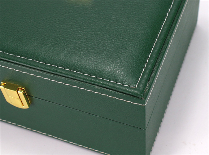 Green Luxury Leather Watch Box Watch Jewelry Gift Box