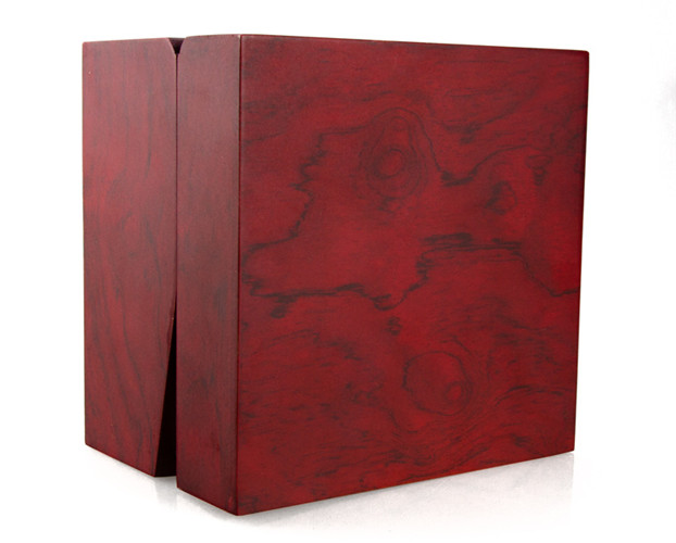 High-end Wooden Box With Pillow Red Factory Custom Watch Box