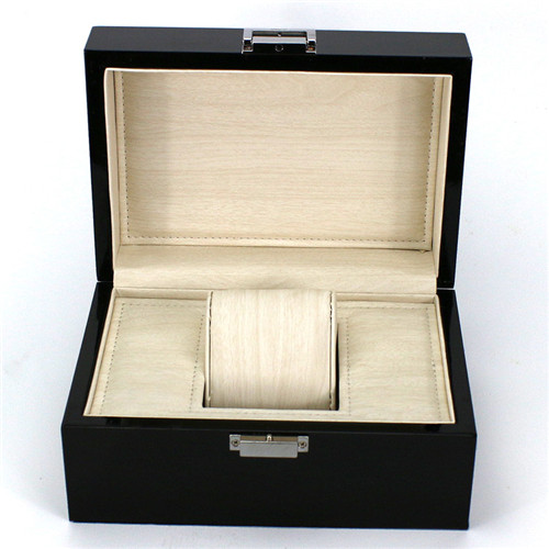 Classic Black Wristwatch Boxes Custom Logo Boxes In Quartz Watch