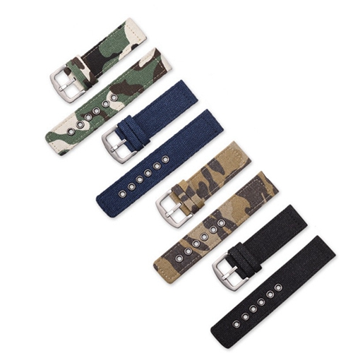 Custom Made Watches Camouflage Canvas Watchband