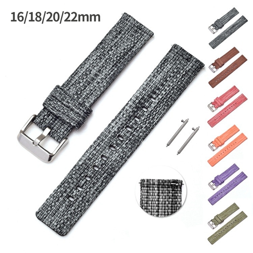 Custom Watch Multicolor Canvas Woven Watchband