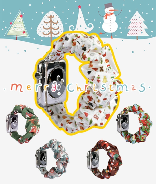 Custom Christmas Style strap Fit For Apple Watch